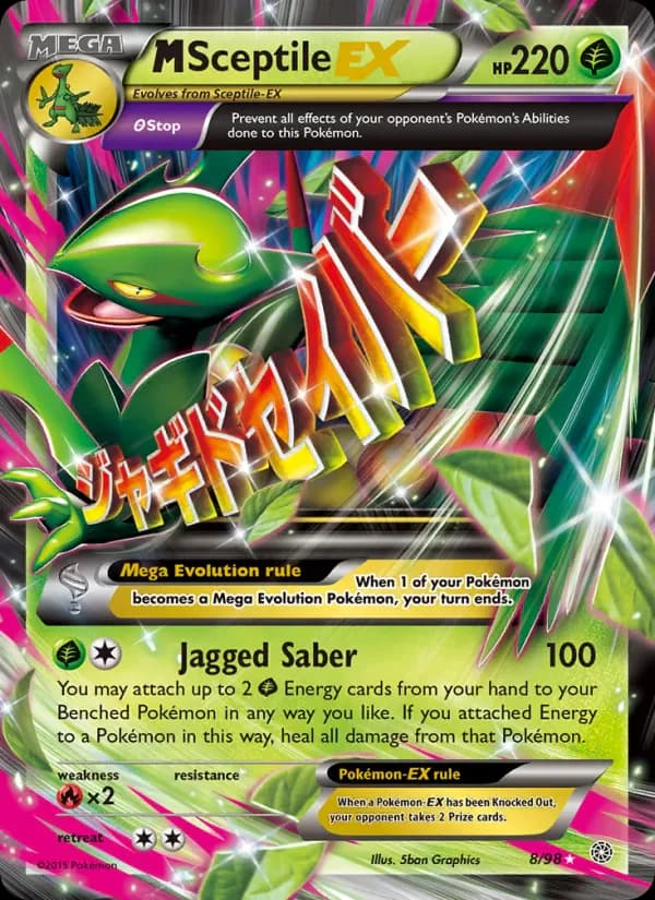 M Sceptile EX 8/98 from Ancient Origins