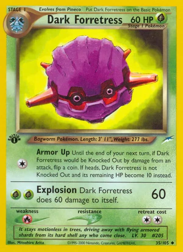Dark Forretress 35/105 from Neo Destiny