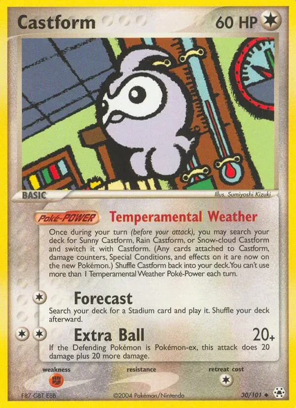 Castform 30/101 from EX Hidden Legends
