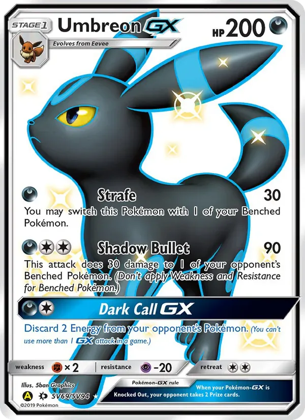 Umbreon-GX SV69/SV94 from Hidden Fates
