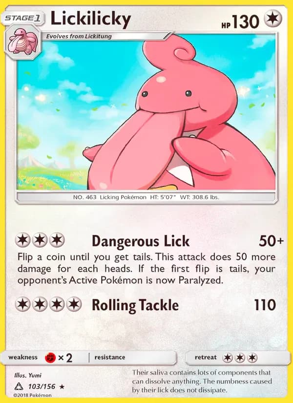 Lickilicky 103/156 from Ultra Prism