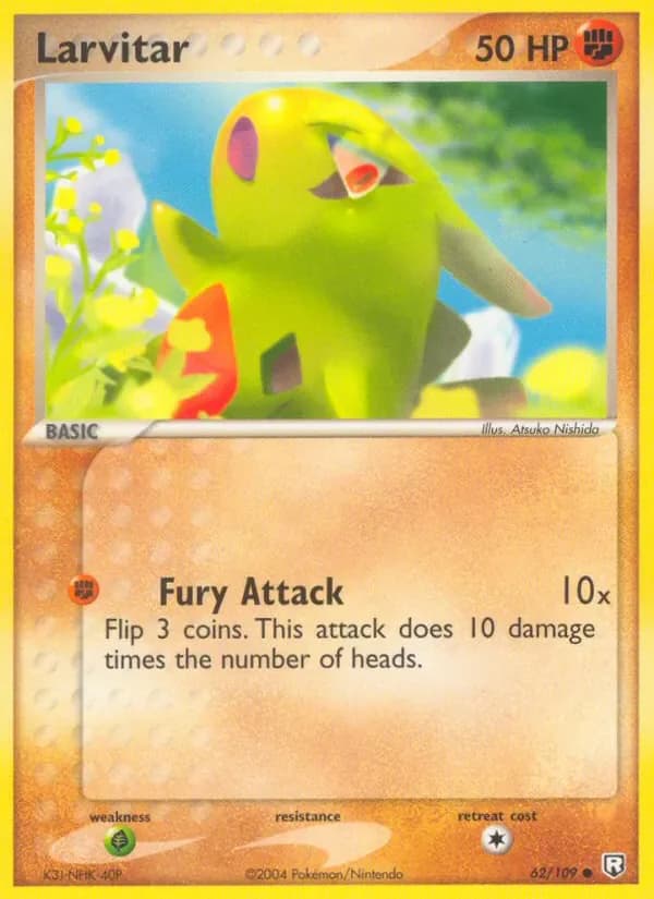 Larvitar 62/109 from EX Team Rocket Returns