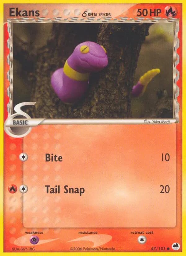 Ekans δ 47/101 from EX Dragon Frontiers