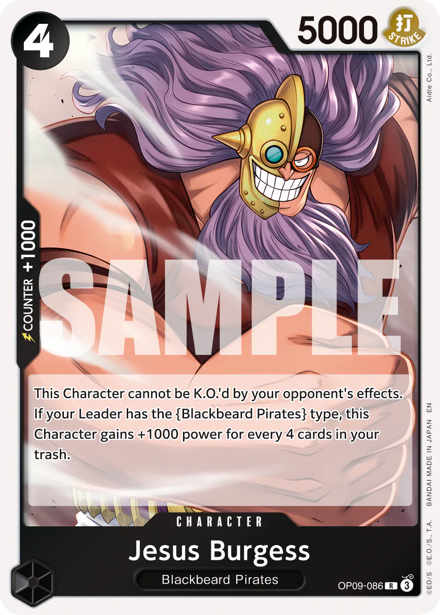 Jesus Burgess OP09-086 Official alternate printing r2
