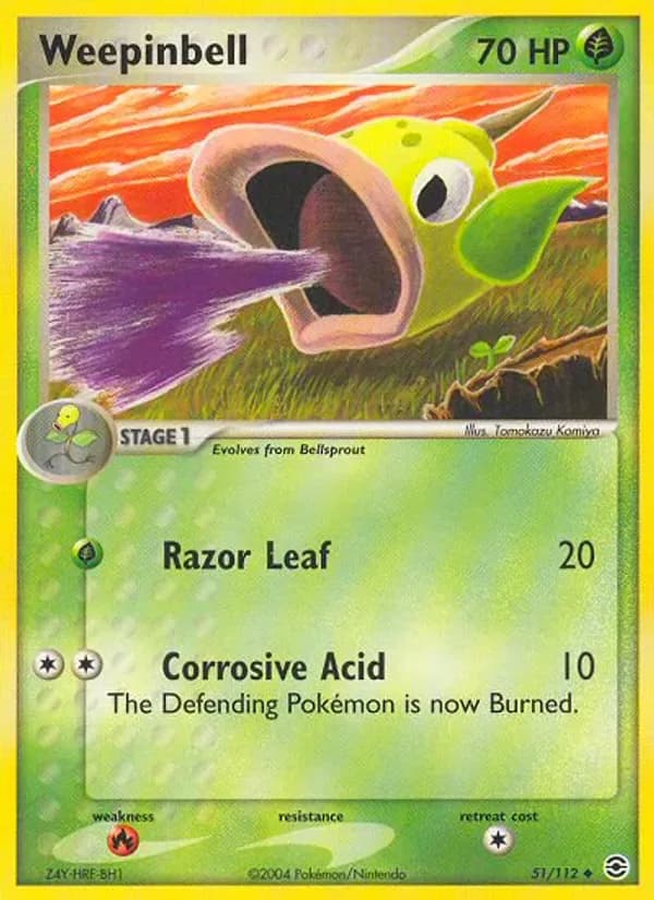 Weepinbell 51/112 from EX FireRed & LeafGreen
