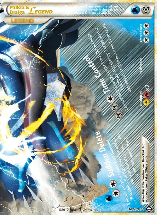 Palkia & Dialga LEGEND 102/102 from Triumphant