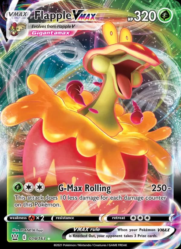 Flapple VMAX 19/163 from Battle Styles
