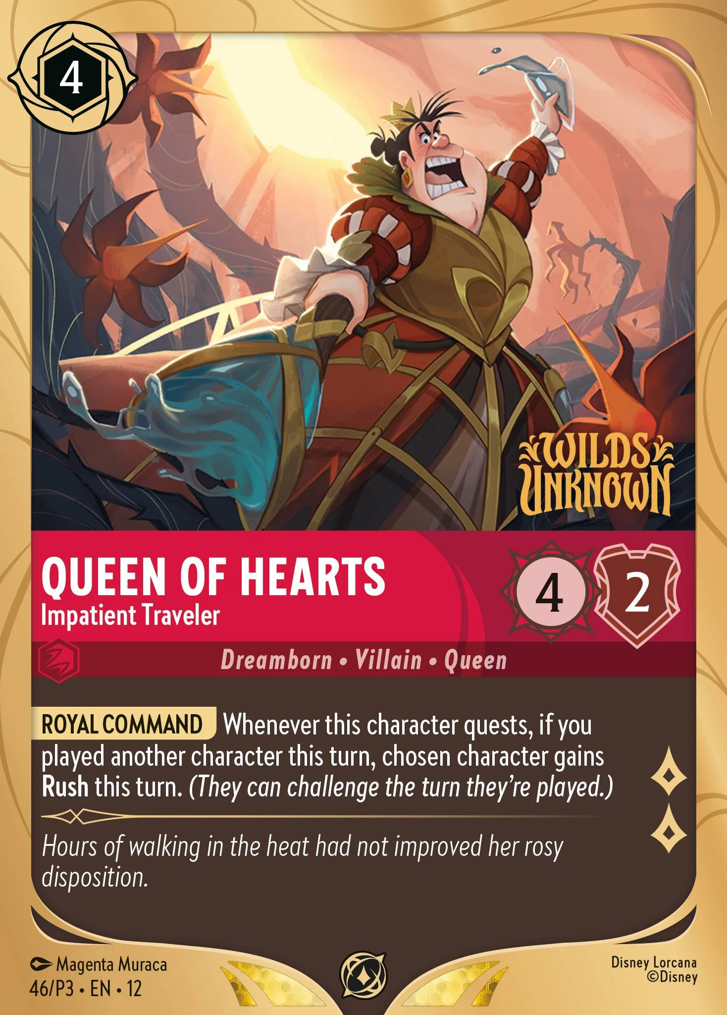 Queen of Hearts - Impatient Traveler 46/P3 from Wilds Unknown