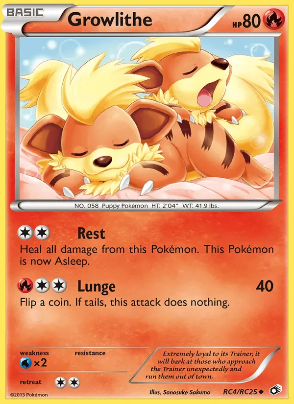 Growlithe RC4/RC25 from Legendary Treasures