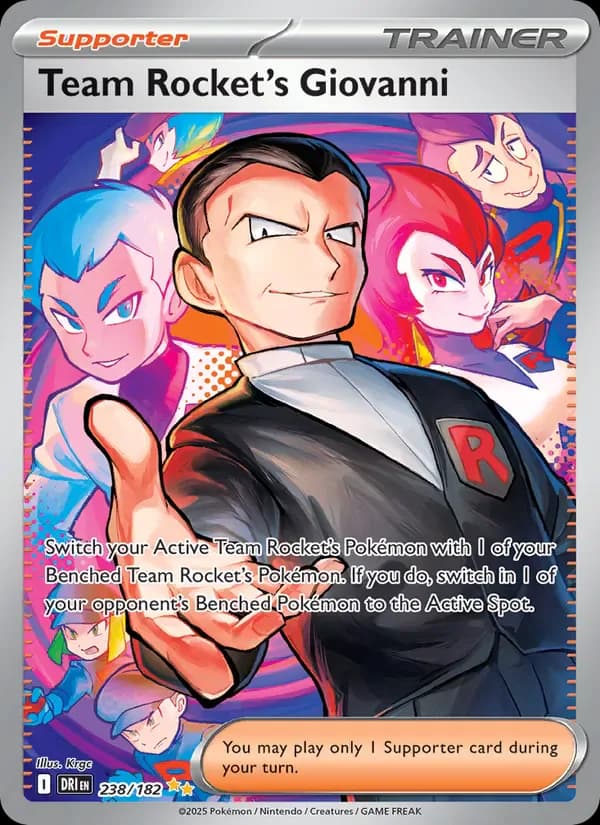 Team Rocket's Giovanni 238/182 from Destined Rivals
