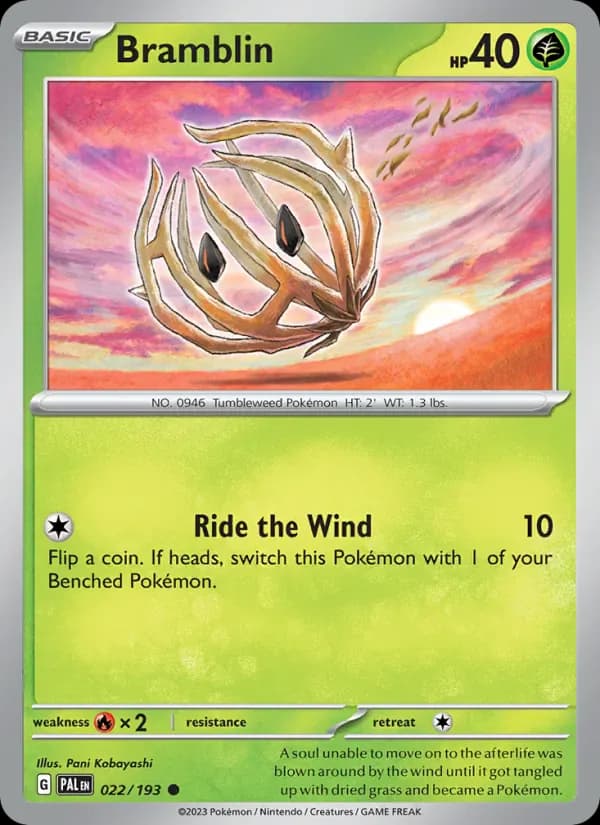 Bramblin 022/193 from Paldea Evolved