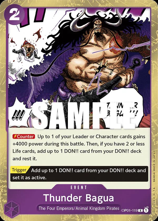 Thunder Bagua OP01-119 Standard printing
