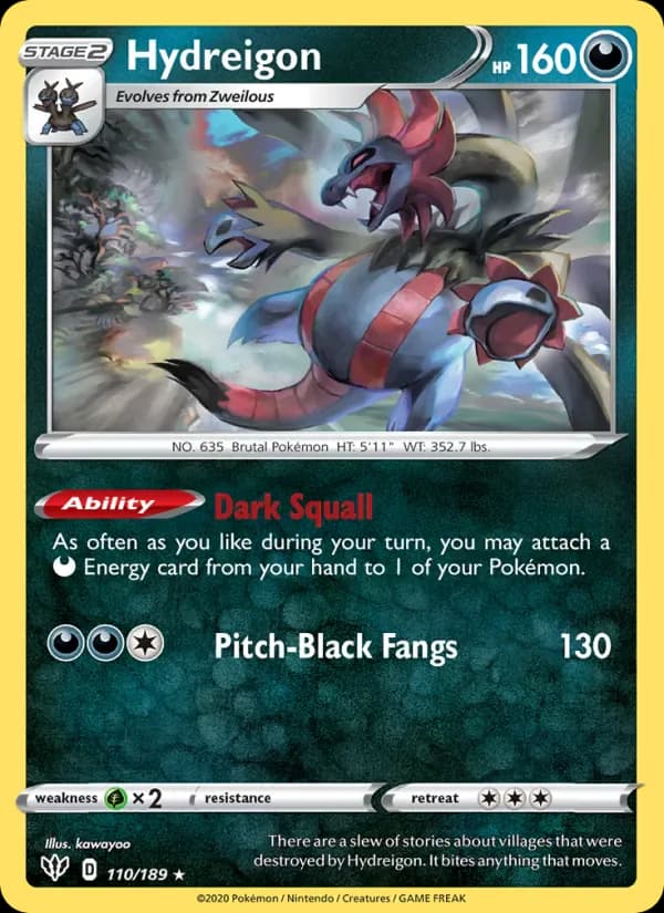 Hydreigon 110/189 from Darkness Ablaze