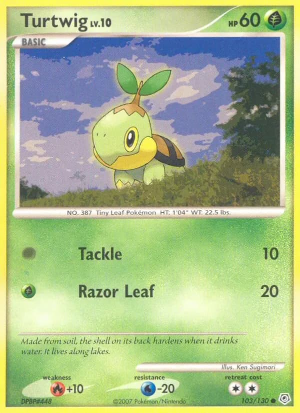 Turtwig 103/130 from Diamond & Pearl