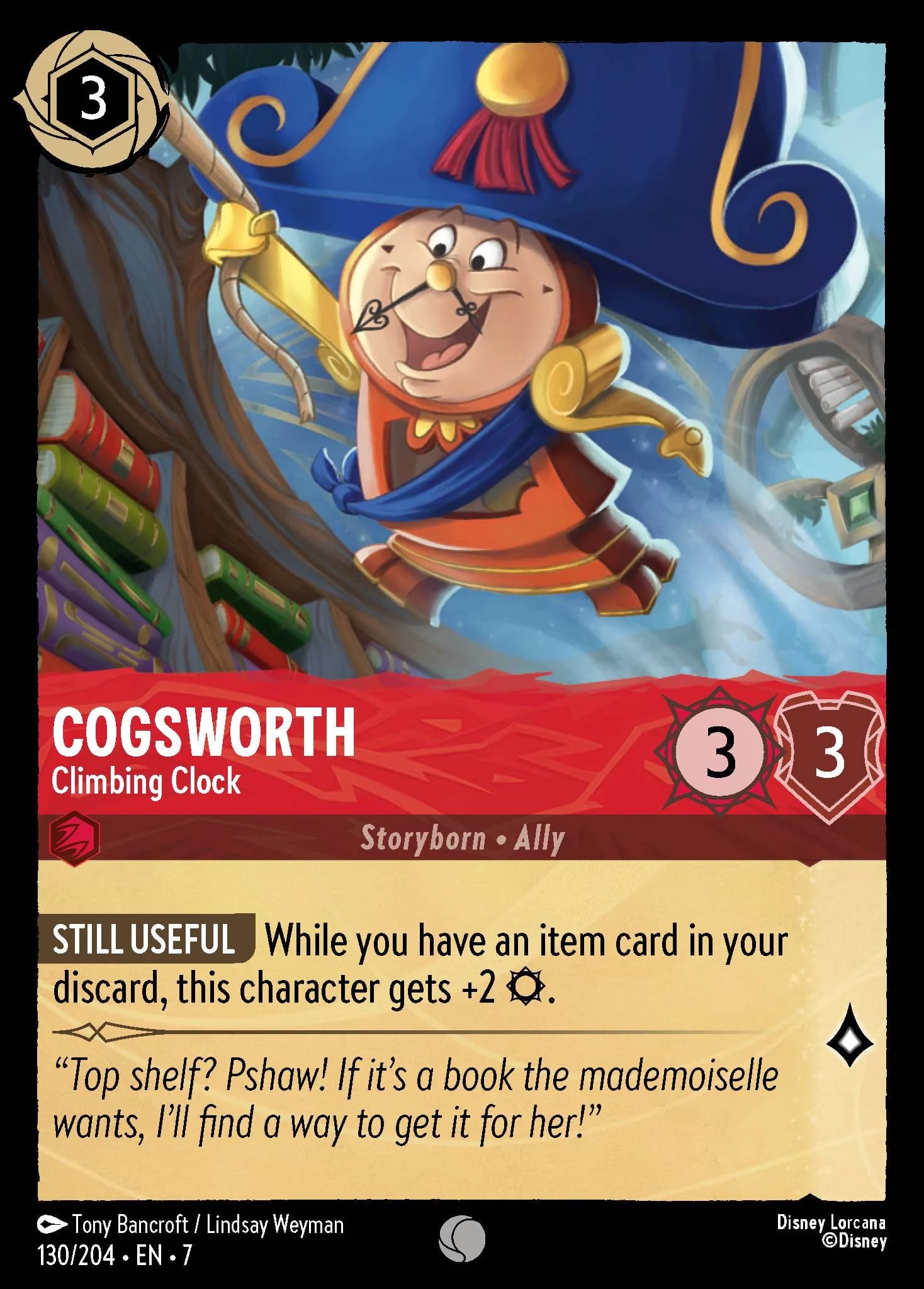 Cogsworth - Climbing Clock 130/204 from Archazia's Island
