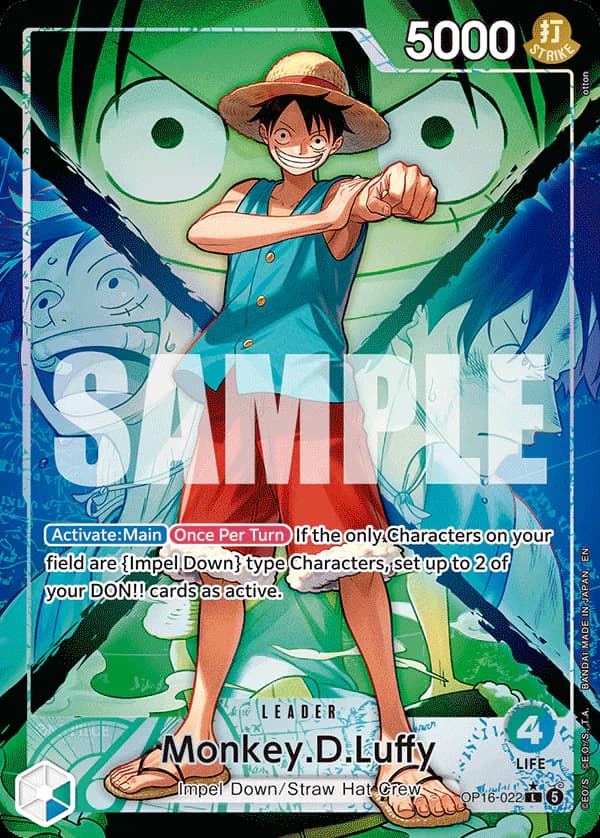 Monkey.D.Luffy OP16-022 Official alternate printing 1
