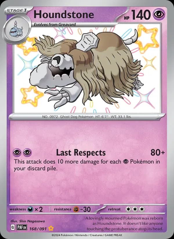 Houndstone 168/91 from Paldean Fates