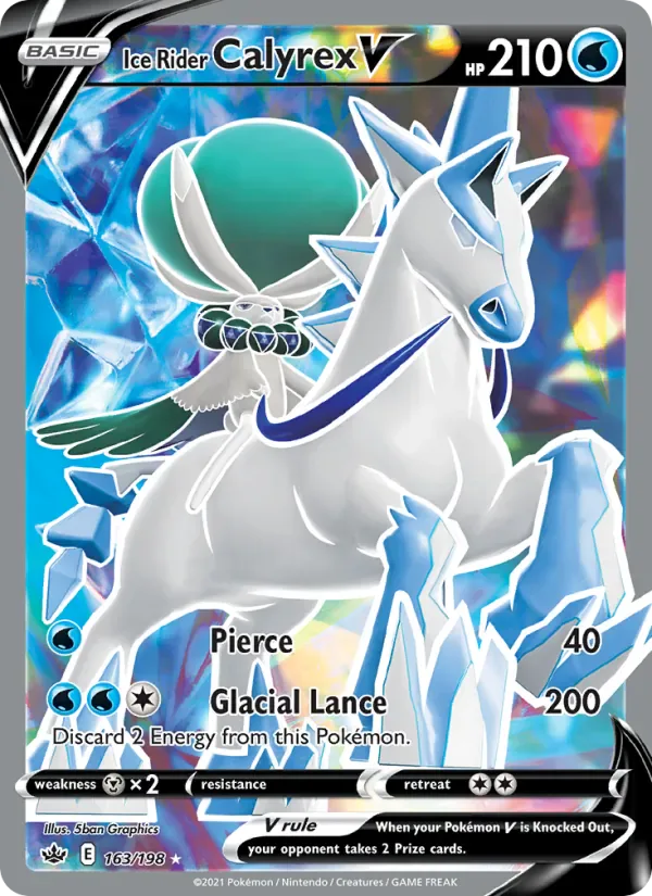 Ice Rider Calyrex V 163/198 from Chilling Reign