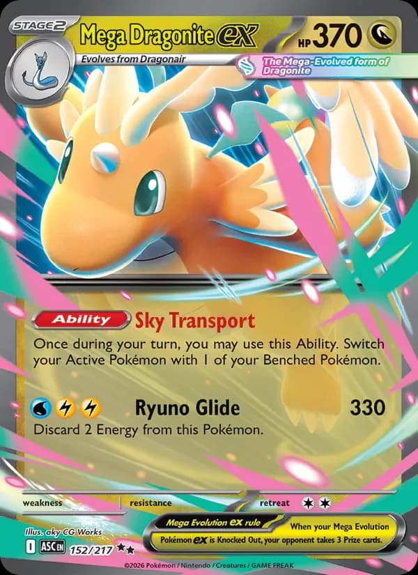 Mega Dragonite ex 152/217 from Ascended Heroes
