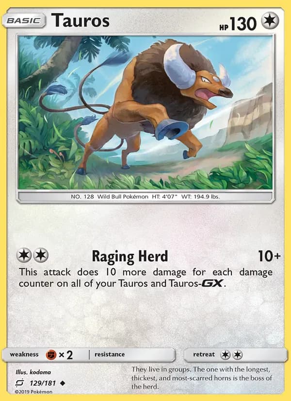 Tauros 129/181 from Team Up