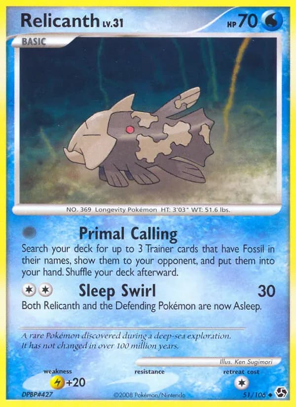 Relicanth 51/106 from Great Encounters