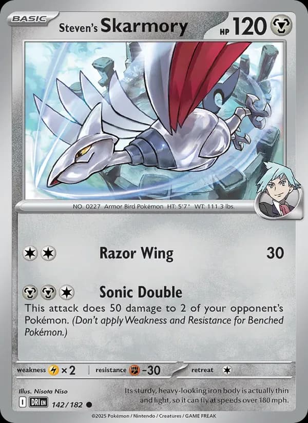 Steven's Skarmory 142/182 from Destined Rivals