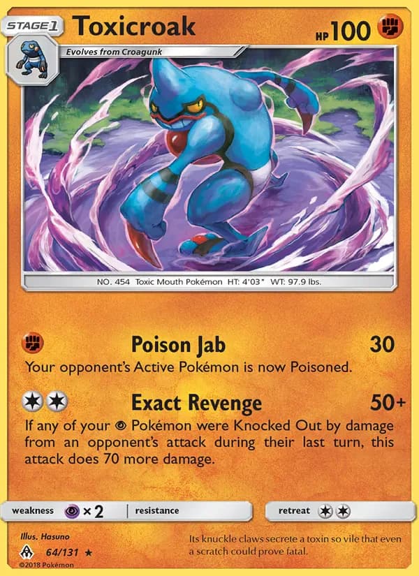 Toxicroak 64/131 from Forbidden Light
