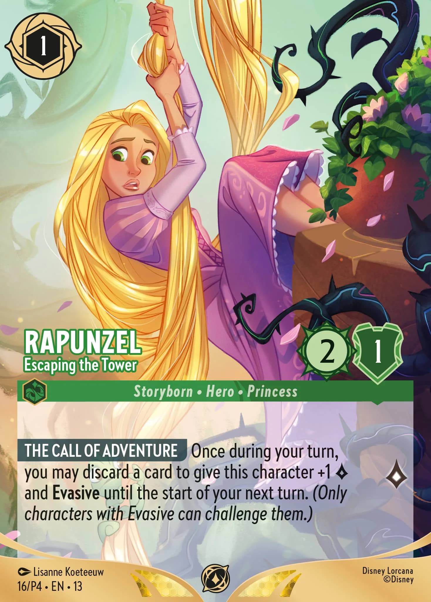 Rapunzel - Escaping the Tower 16/P4 from Attack of the Vine!