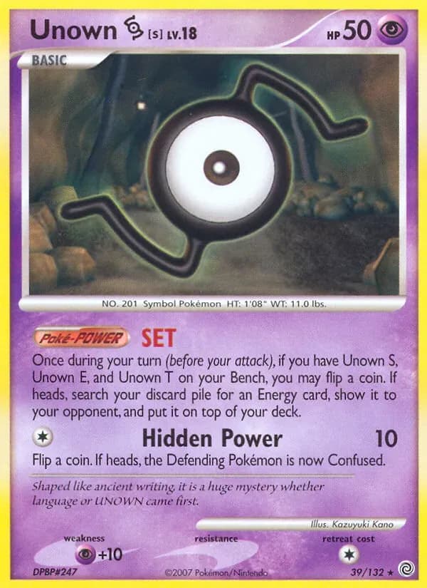 Unown S 39/132 from Secret Wonders