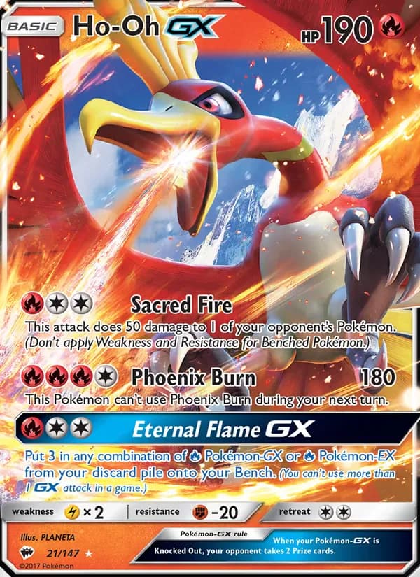 Ho-Oh GX 21/147 from Burning Shadows