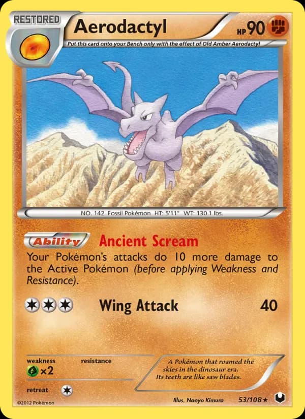 Aerodactyl 53/108 from Dark Explorers