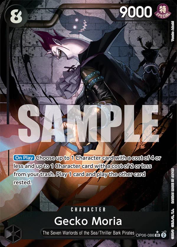 Gecko Moria OP06-086 Official alternate printing 1