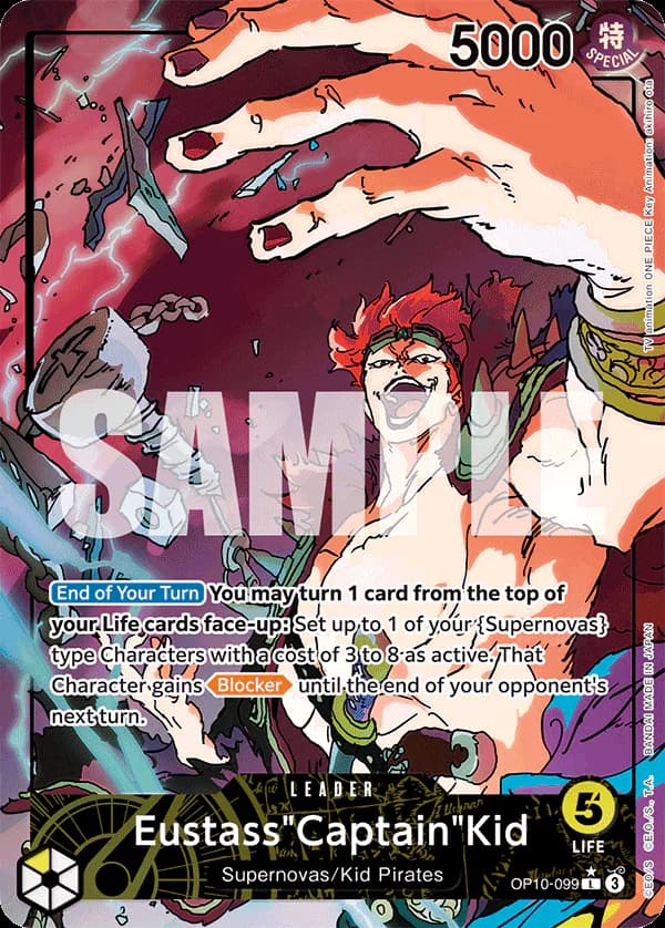 Eustass"Captain"Kid OP10-099 Official alternate printing 1