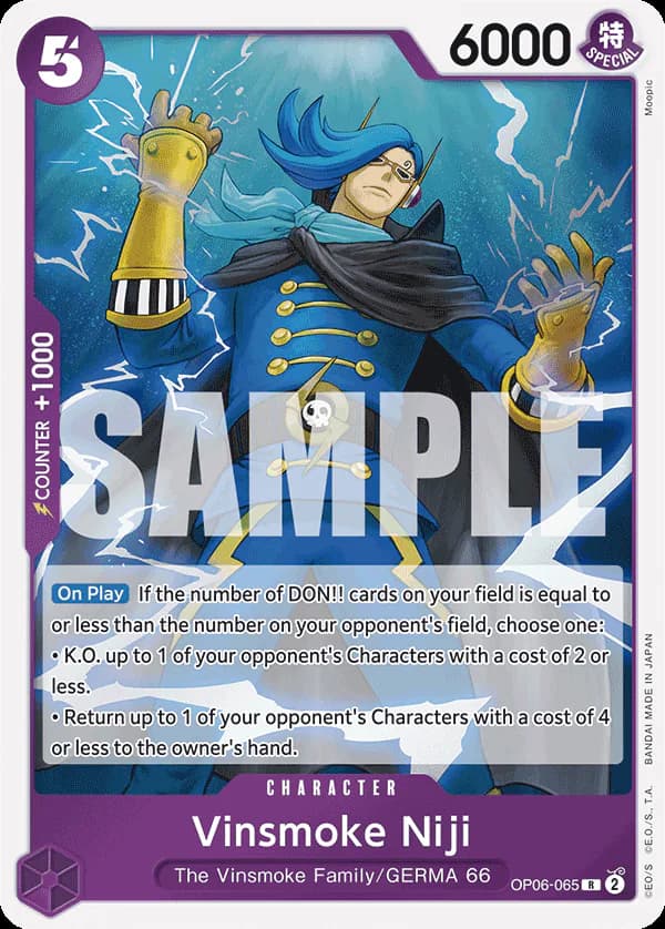 Vinsmoke Niji OP06-065 Official alternate printing r1