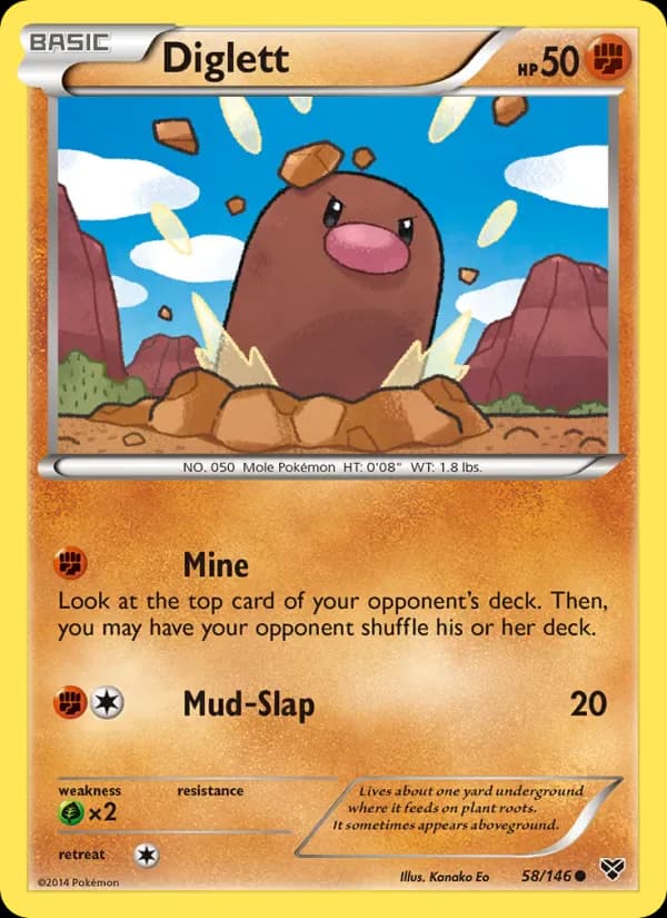 Diglett 58/146 from XY Base Set