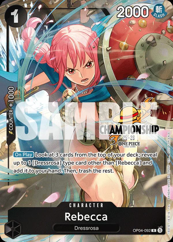 Rebecca OP04-092 Official alternate printing 3