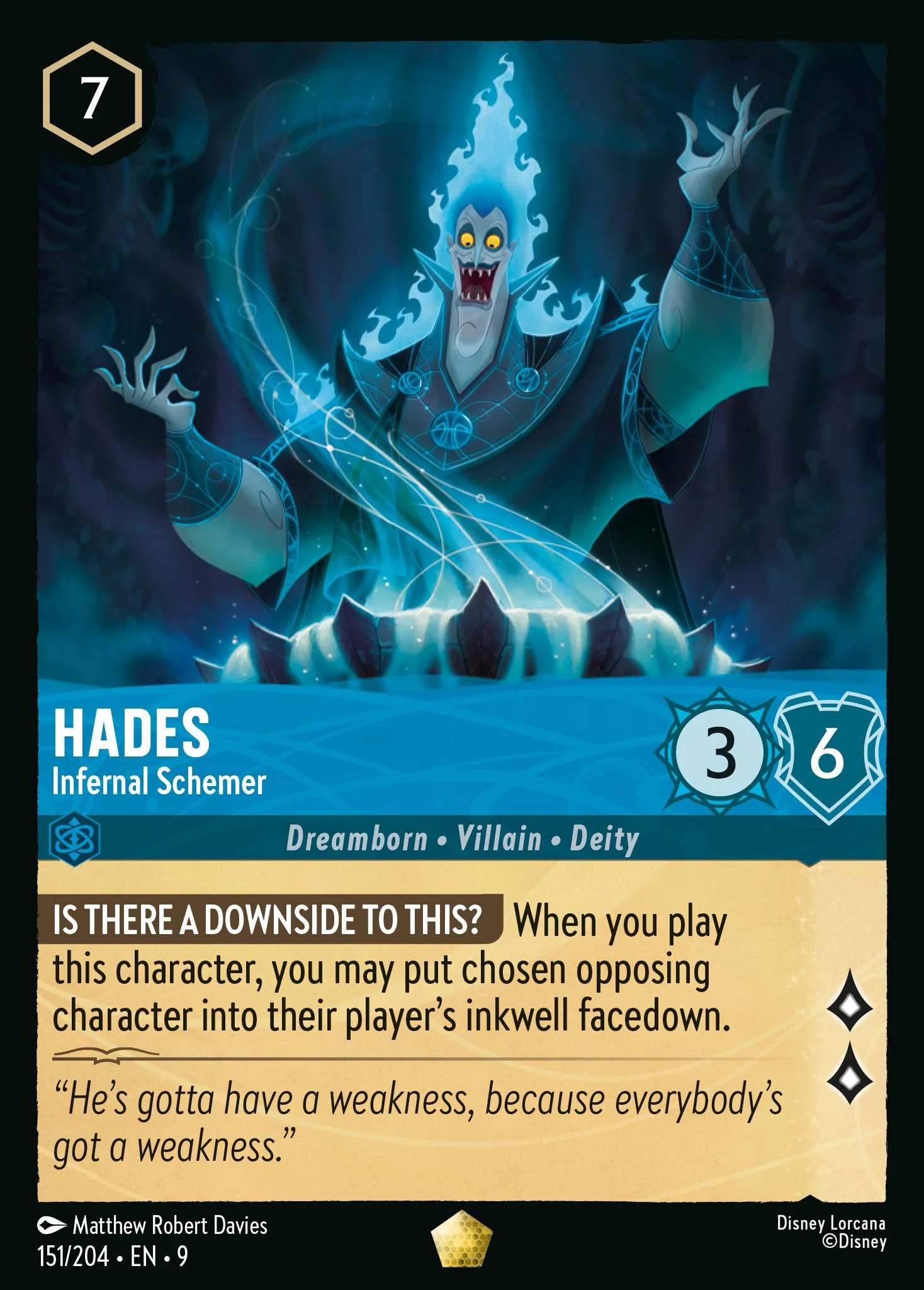 Hades - Infernal Schemer 151/204 from Fabled