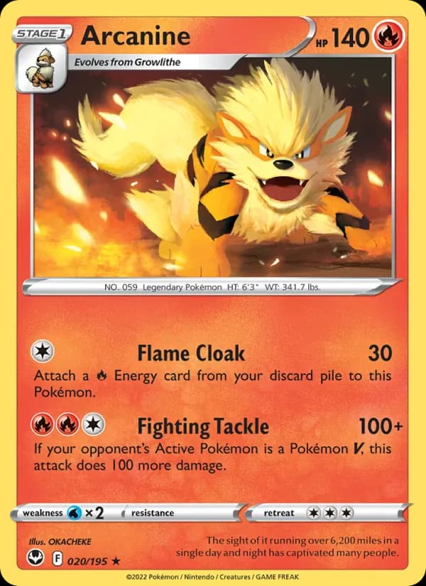 Arcanine 020/195 from Silver Tempest