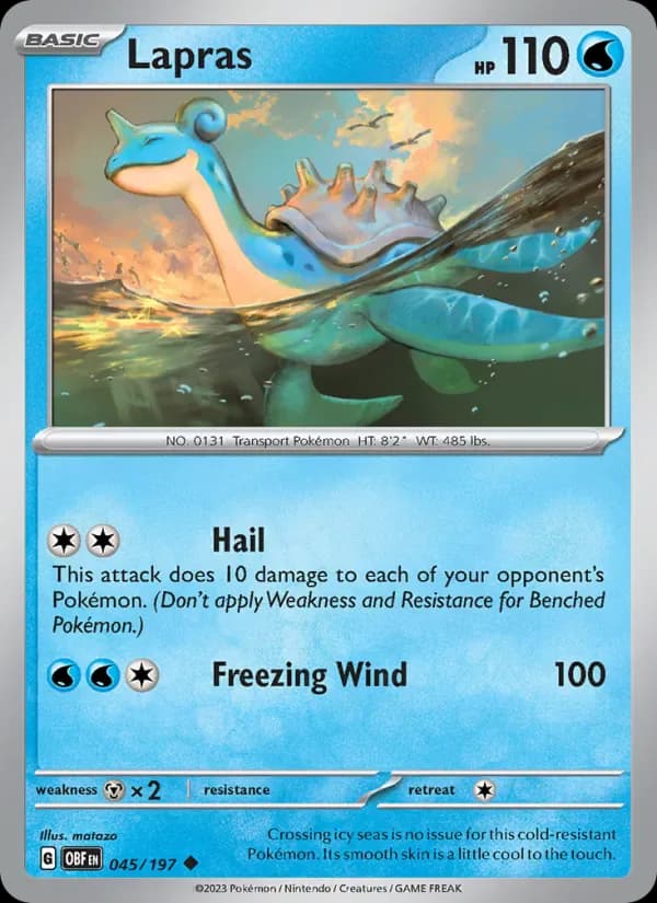 Lapras 045/197 from Obsidian Flames