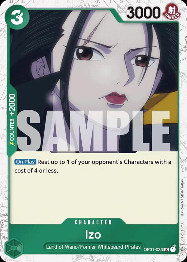 Izo OP01-033 Official alternate printing 3