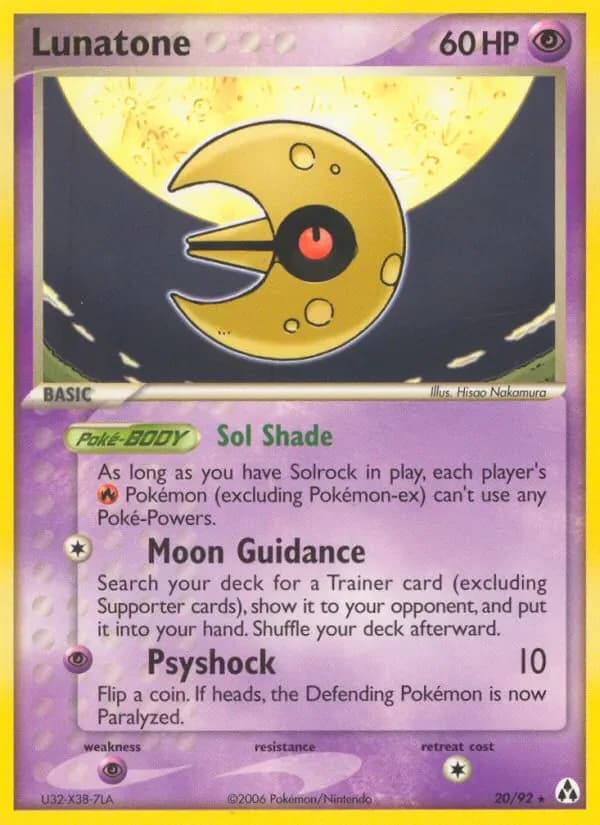 Lunatone 20/92 from EX Legend Maker