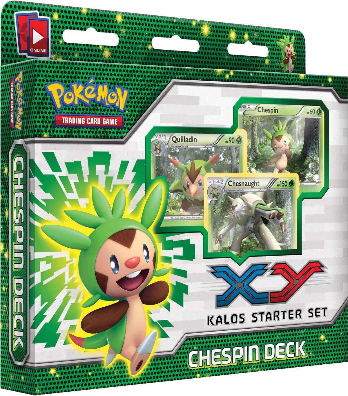Pokemon TCG: XY—Kalos Starter Set Chespin, Fennekin, or Froakie Deluxe Deck
