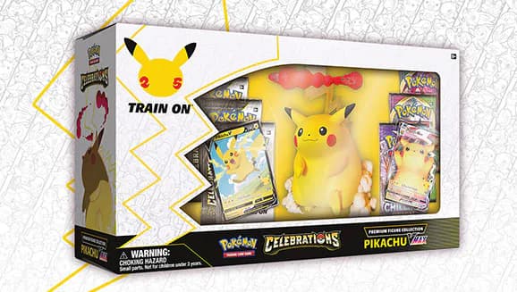 Pokemon TCG: Celebrations Pikachu VMAX Premium Figure Collection