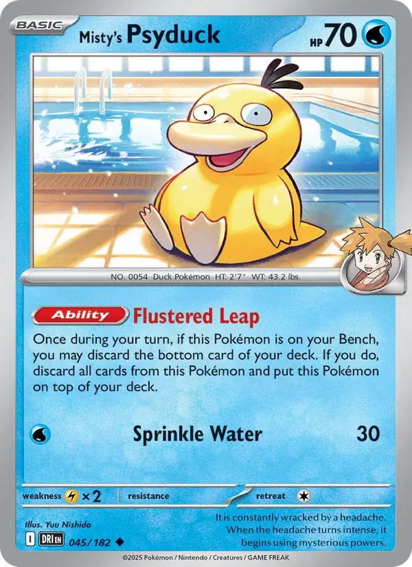 Misty's Psyduck 045/182 from Destined Rivals