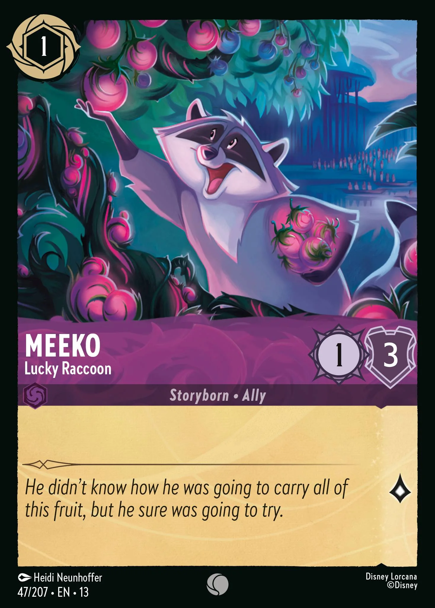 Meeko - Lucky Raccoon 47/207 from Attack of the Vine!