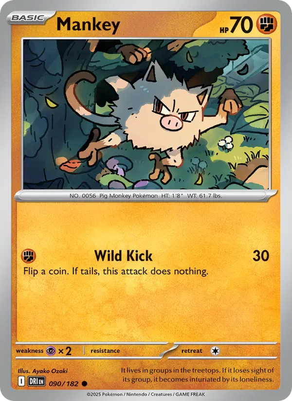 Mankey 090/182 from Destined Rivals
