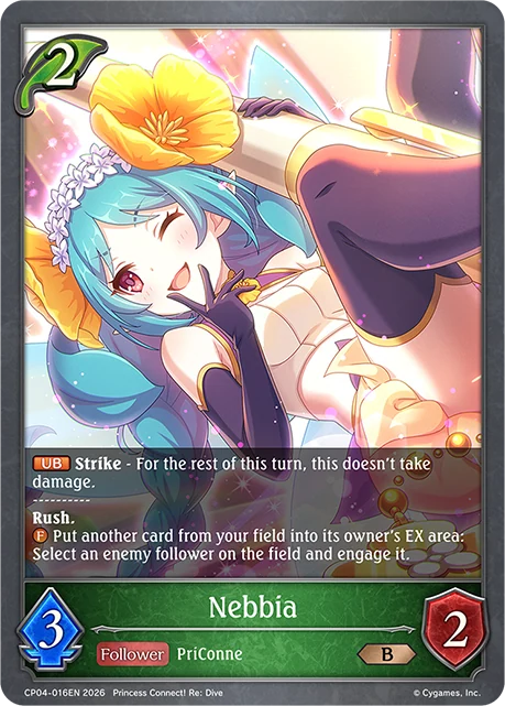 Nebbia CP04-016EN Shadowverse: Evolve card