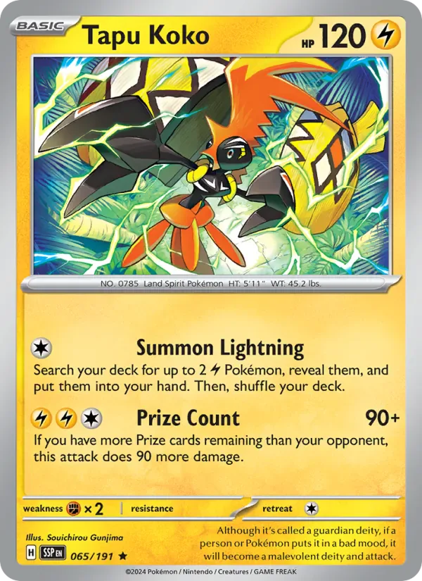 Tapu Koko 065/191 from Surging Sparks