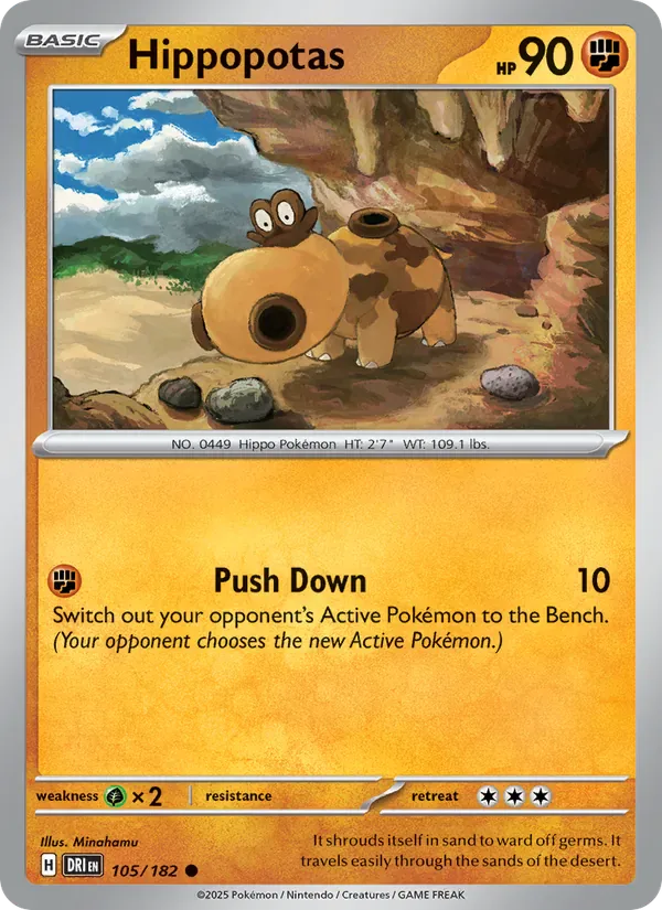 Hippopotas 105/182 from Destined Rivals