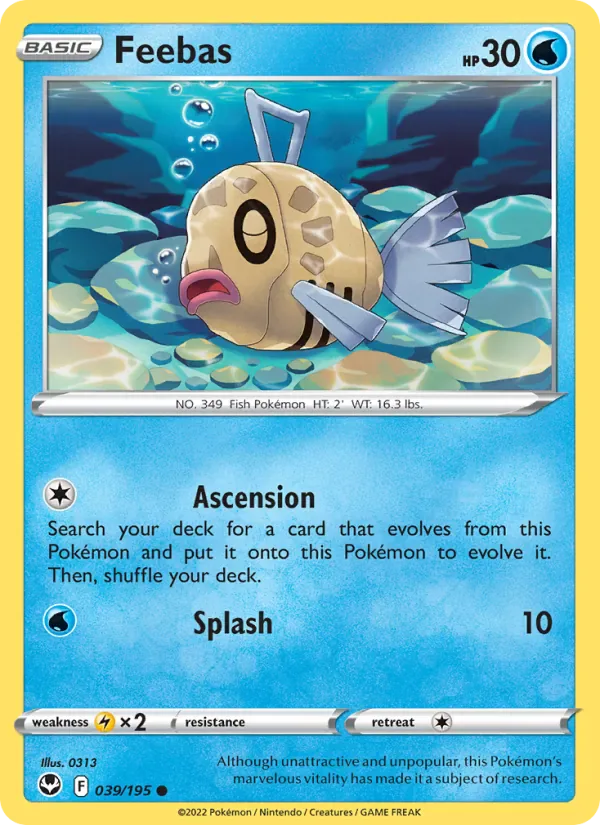 Feebas 039/195 from Silver Tempest